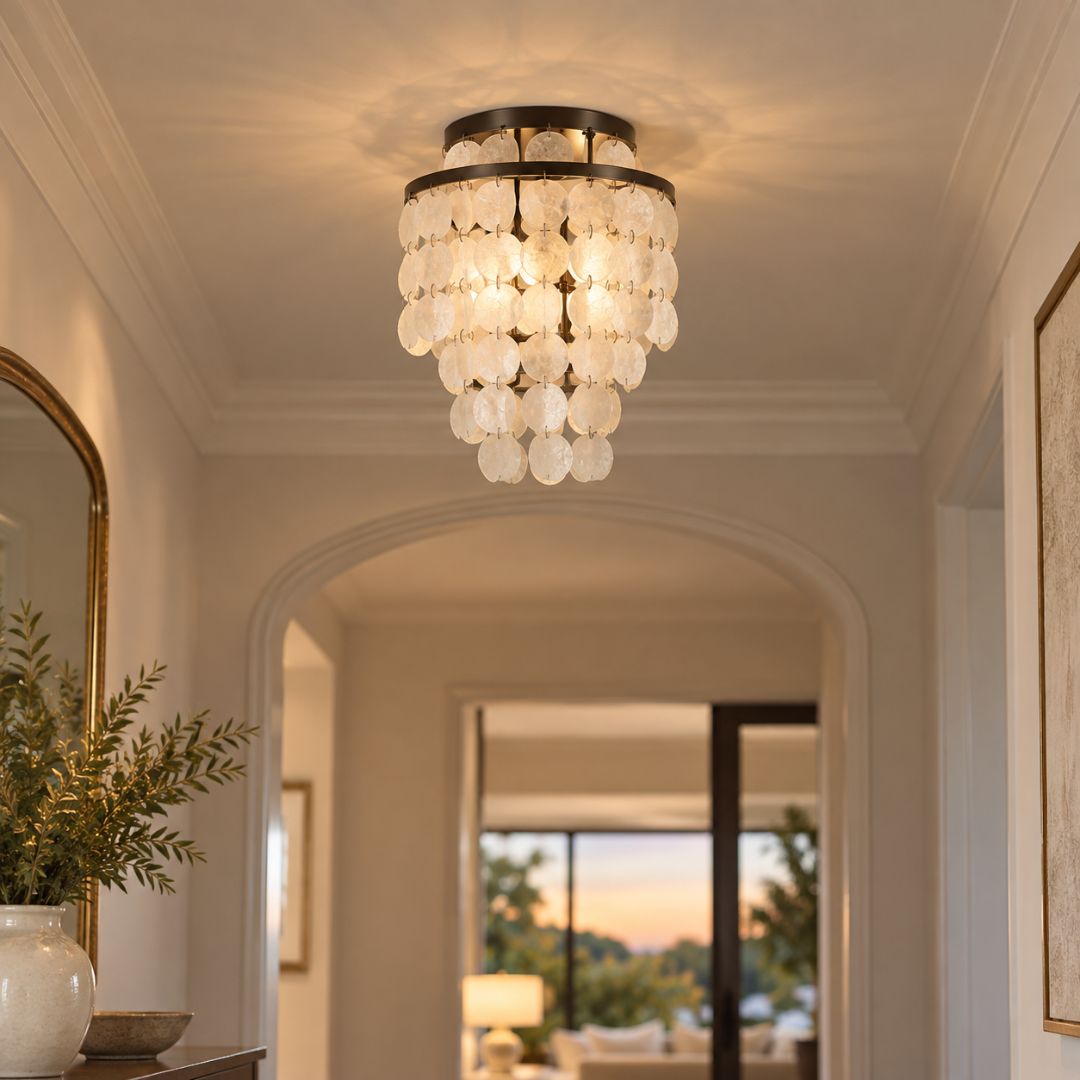 Gigi Collection - 3 Light Flush Mount - Dark Bronze