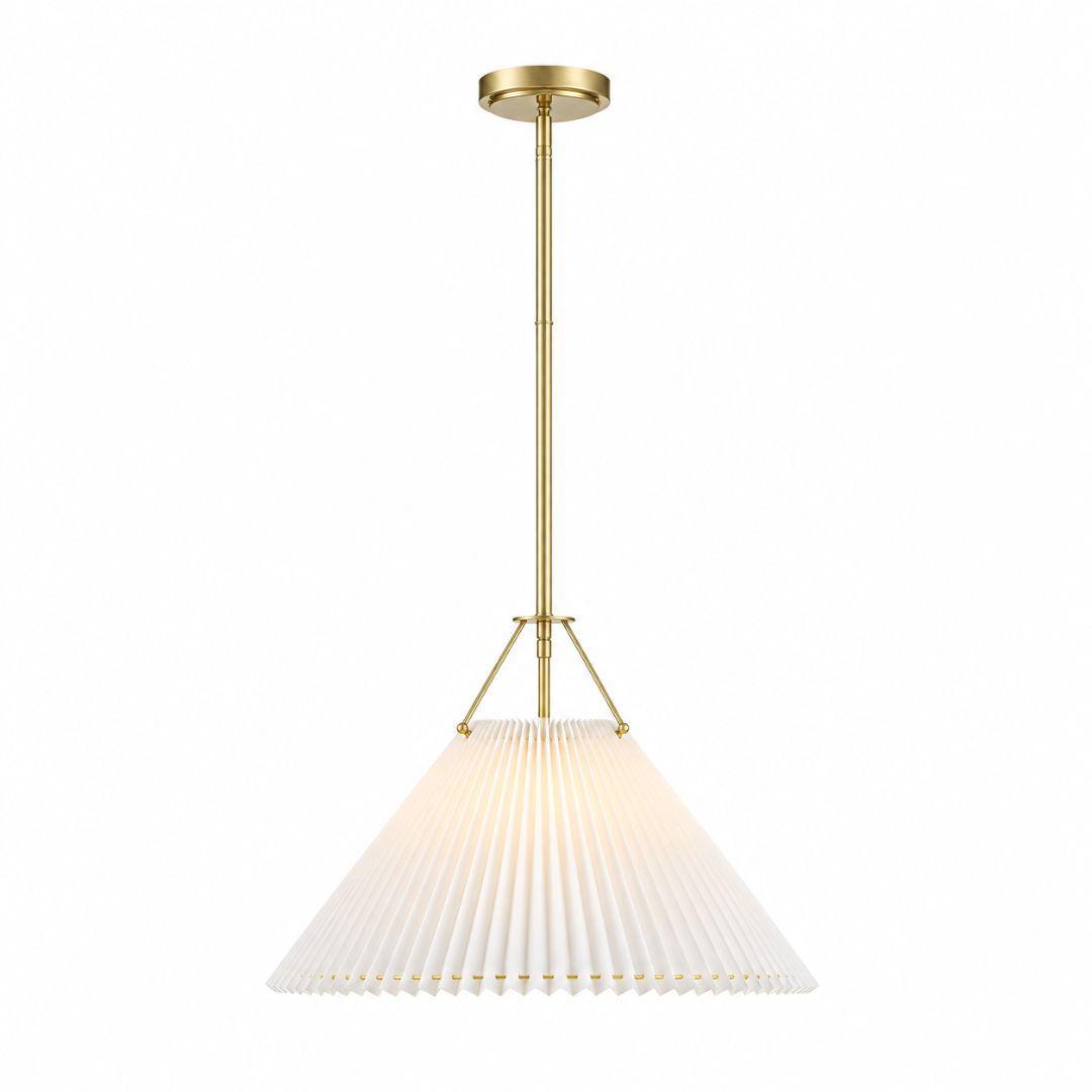 Grayson Collection - Single Pendant - Satin Brass - W:46cm