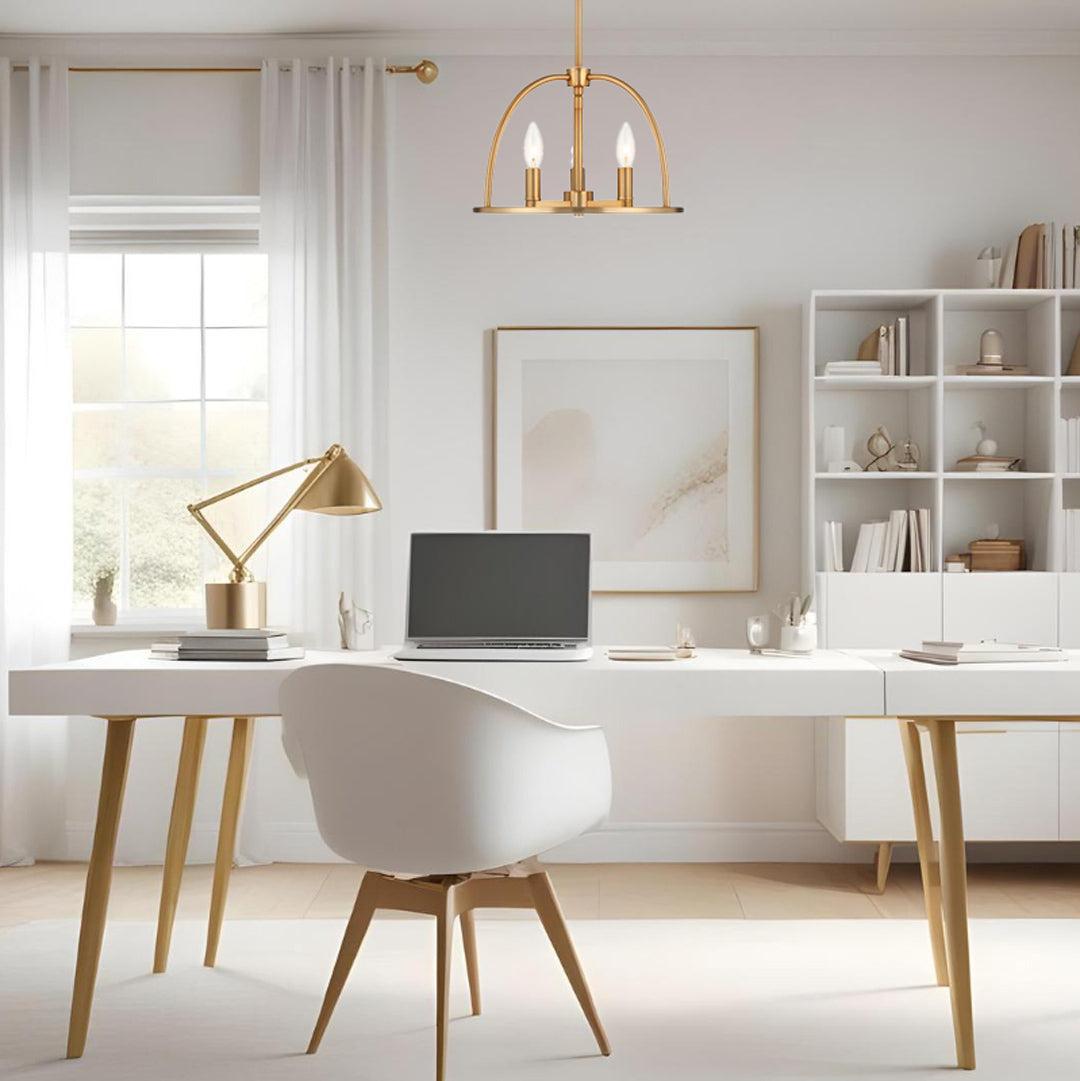 Alexa Collection - 3 Lights Pendant - Gold