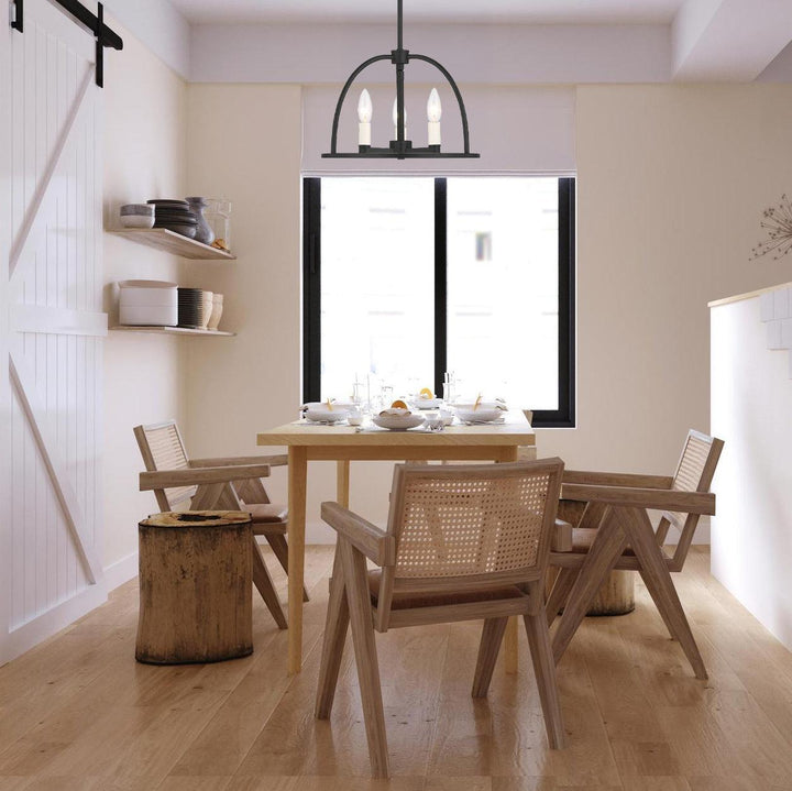 Alexa Collection - 3 Lights Pendant - Matte Black