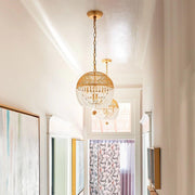 Fiona Collection - Antique Gold Chandelier - W:30cm
