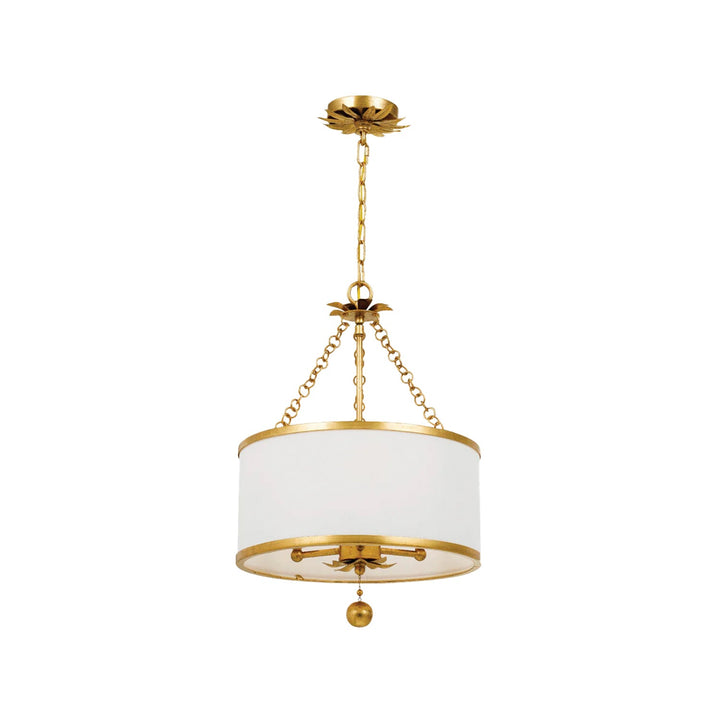 Florentine Collection - 3 Lights Ring Pendant - Antique Gold