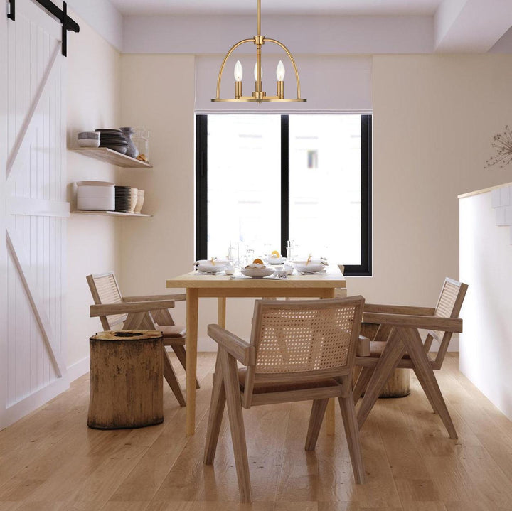 Alexa Collection - 4 Lights Pendant - Gold