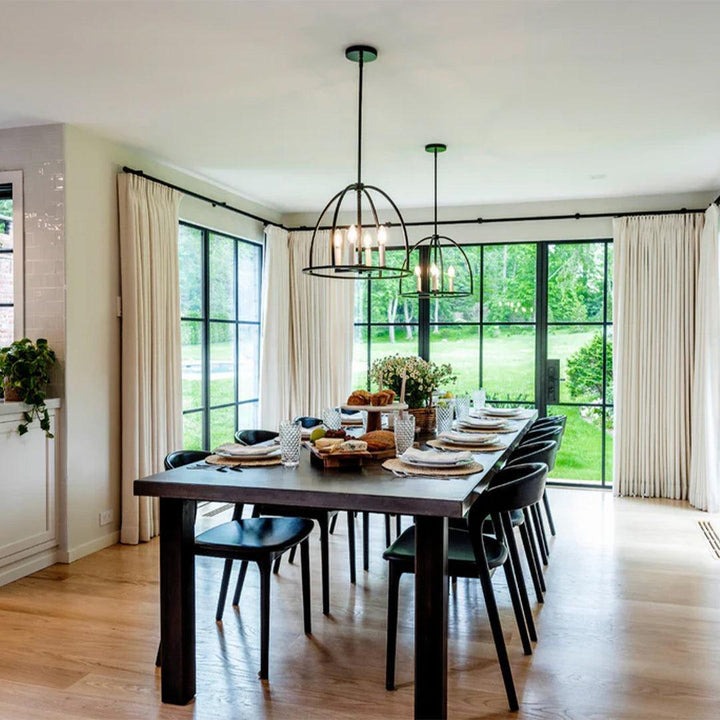 Alexa Collection - 4 Lights Pendant - Matte Black