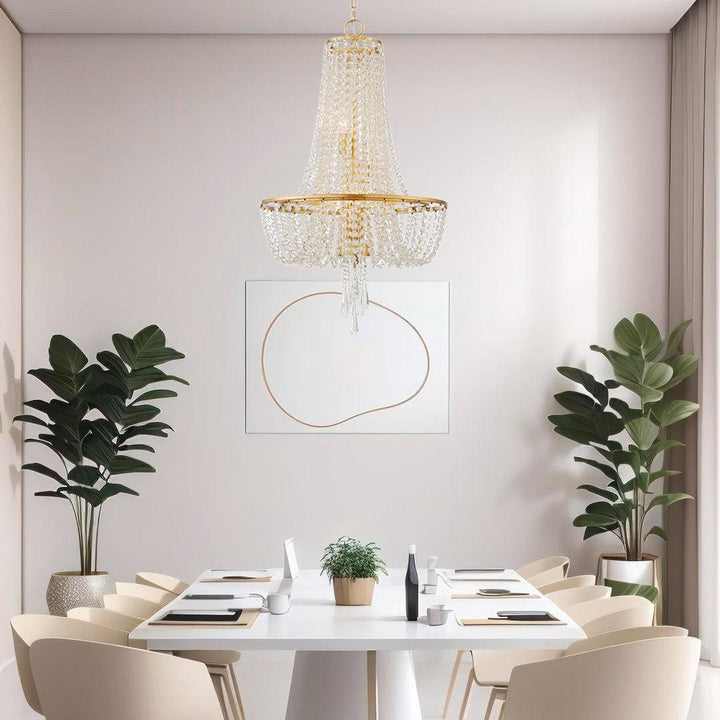 Bailey Collection - Basket Chandelier - W:46cm - Gold