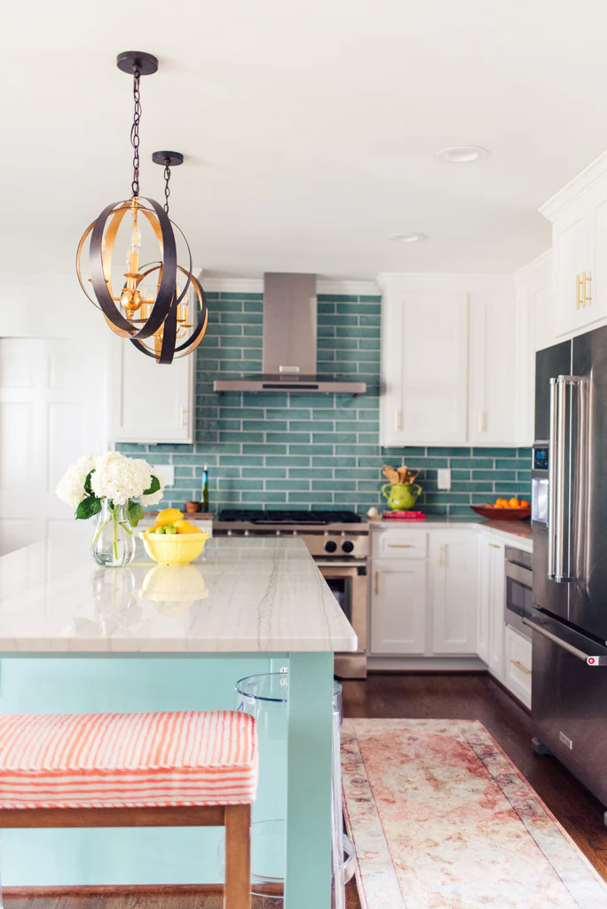 Carson Collection - 4 Lights Orb Chandelier - English Bronze & Gold