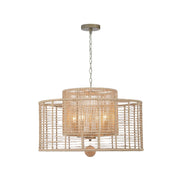 Jana Collection - Pendant - Rattan - W:63.5cm