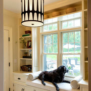 Shyla Collection - Pendant - Matte Black - W:43cm