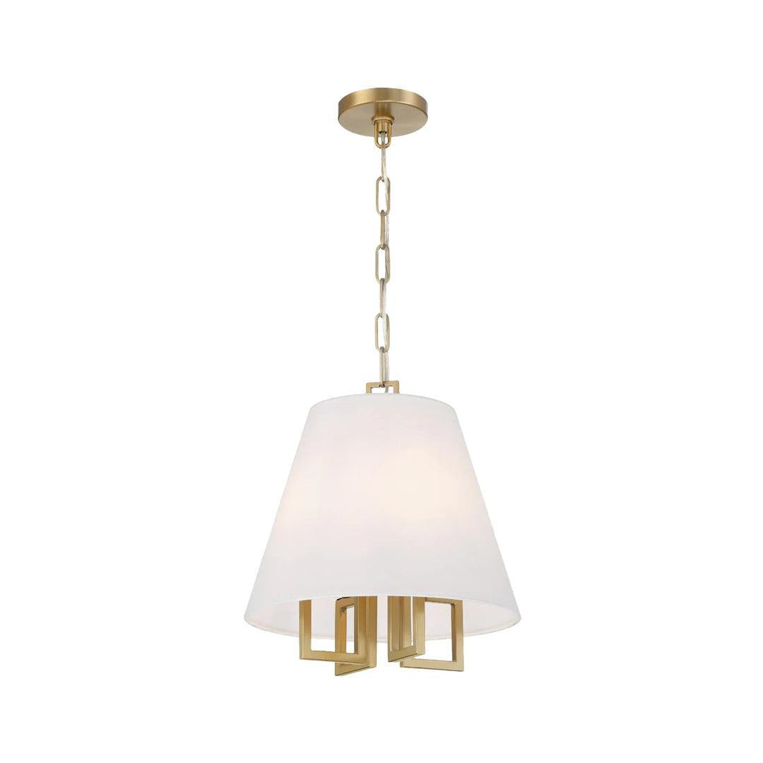 Strata Collection - Pendant - Satin Brass - W:40cm