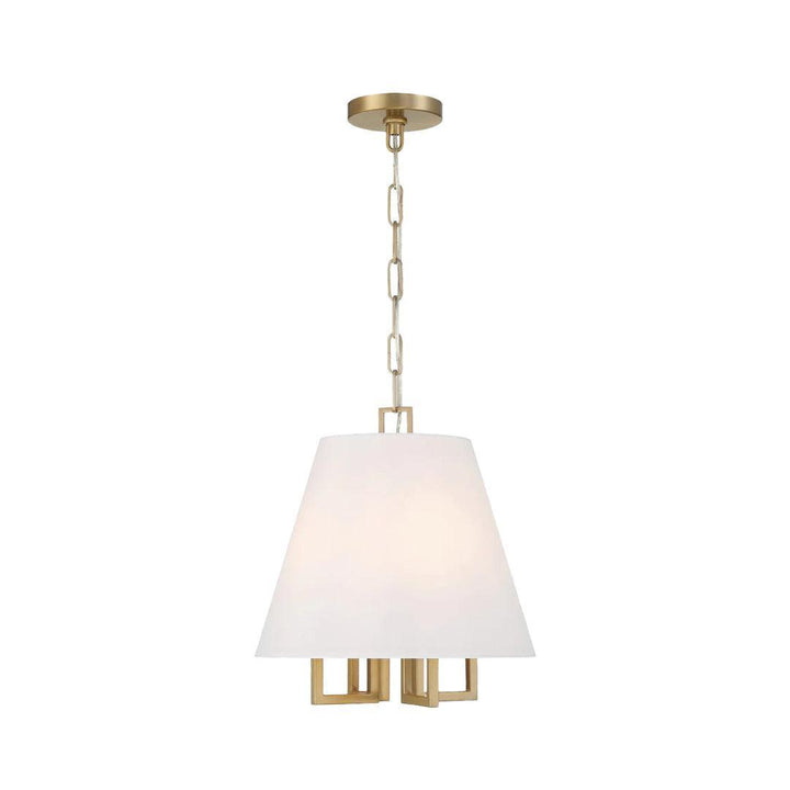 Strata Collection - Pendant - Satin Brass - W:40cm
