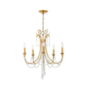 Bailey Collection - 5 Lights Chandelier - Gold