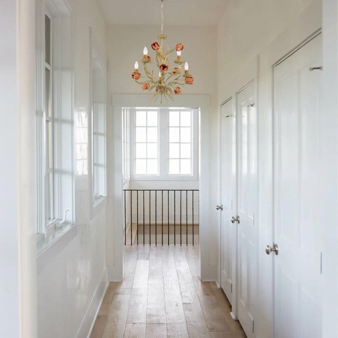 Brittany Collection - Sage Rose 5 Lights Chandelier