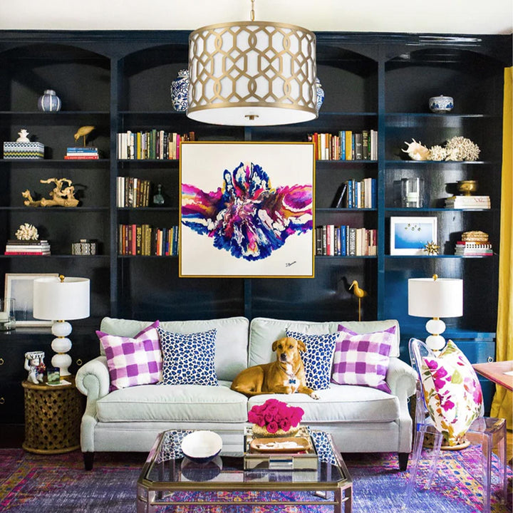 Niles Collection - Pendant - Satin Brass - W:61.5cm