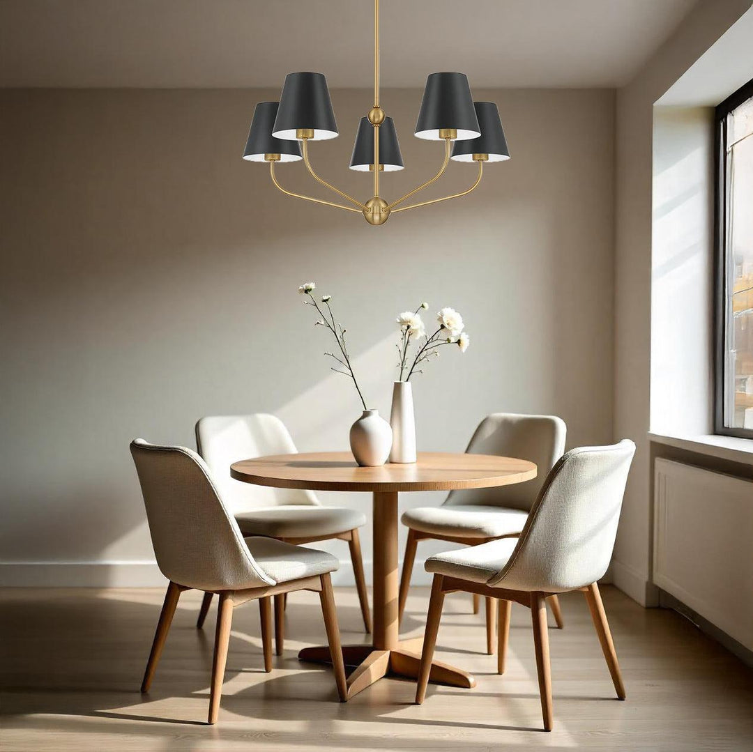 Jori Collection - 5 Lights Chandelier - Black - Designer Chandelier Australia