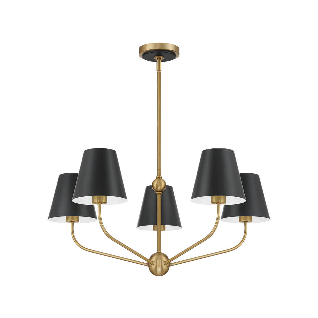 Jori Collection - 5 Lights Chandelier - Black - Designer Chandelier Australia