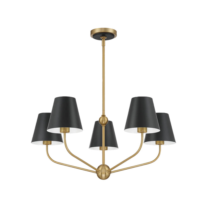 Jori Collection - 5 Lights Chandelier - Black - Designer Chandelier Australia