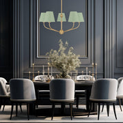 Jori Collection - 5 Lights Chandelier - Green