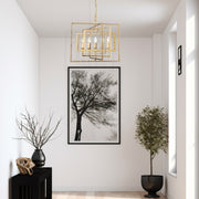 Luxa Collection - 5 Lights Chandelier - Antique Gold