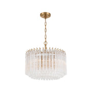 Xavier Collection - 5 Lights Chandelier - Aged Brass