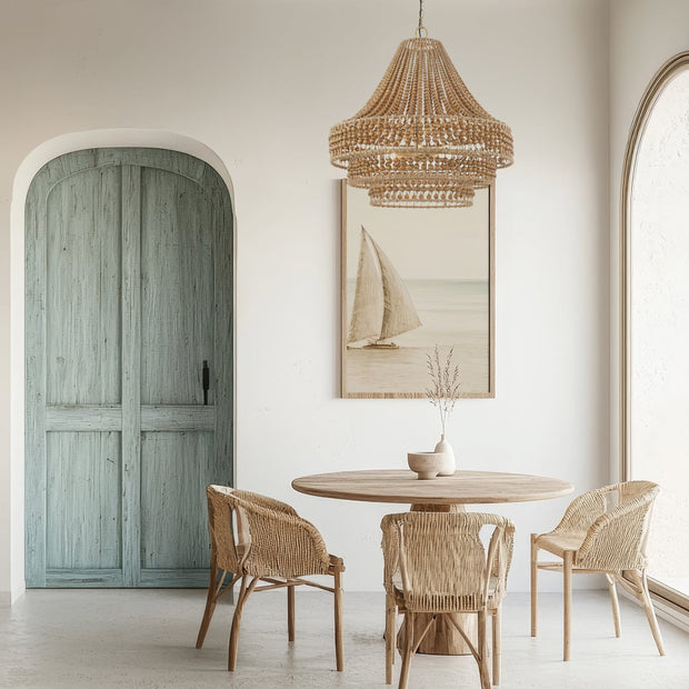 Jasper Collection - 3 Tier Chandelier - W:68cm - Rattan