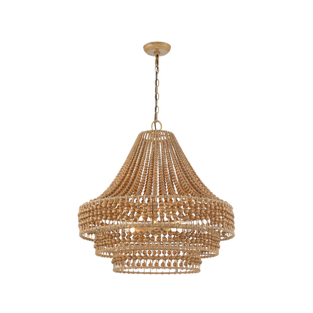 Jasper Collection - 3 Tier Chandelier - W:68cm - Rattan