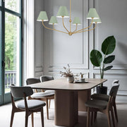 Jori Collection - 6 Lights Chandelier - Green