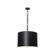 Victor Collection - Pendant - Matte Black & White - W:50cm