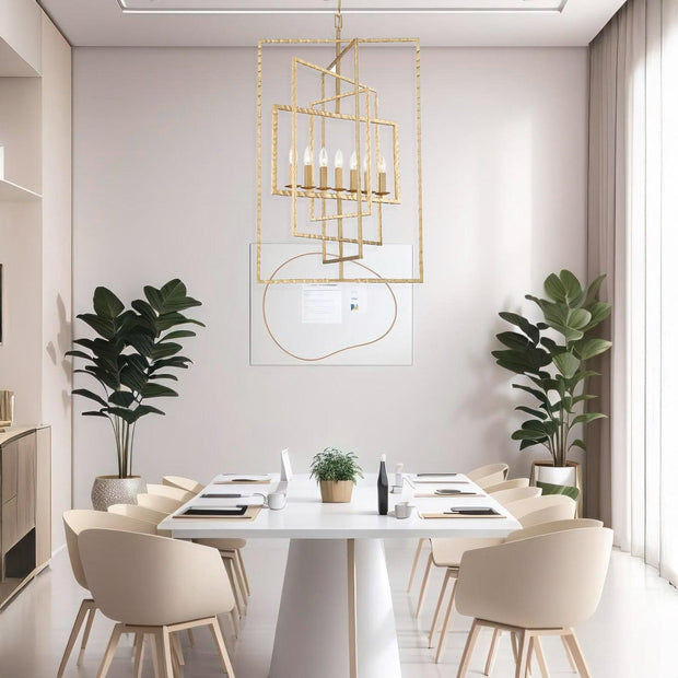 Luxa Collection - 7 Lights Chandelier - Antique Gold