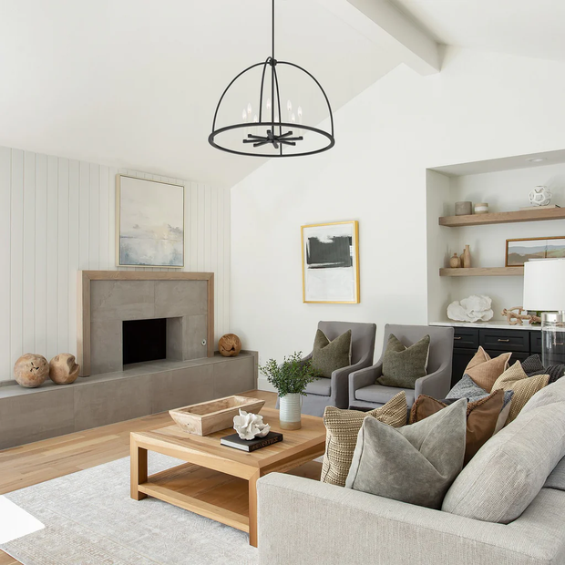 Alexa Collection - 8 Lights Pendant - Matte Black