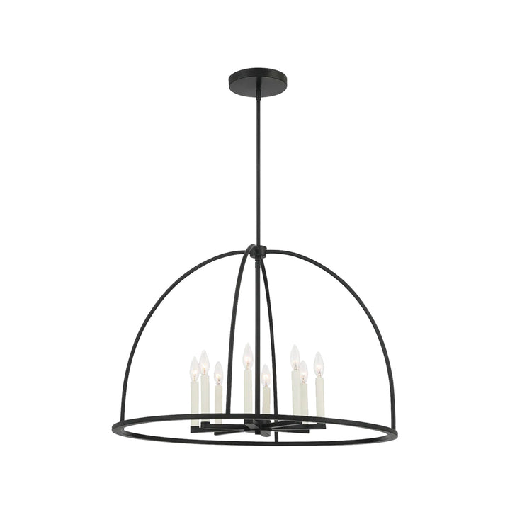 Alexa Collection - 8 Lights Pendant - Matte Black