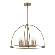 Alexa Collection - 8 Lights Pendant - Gold