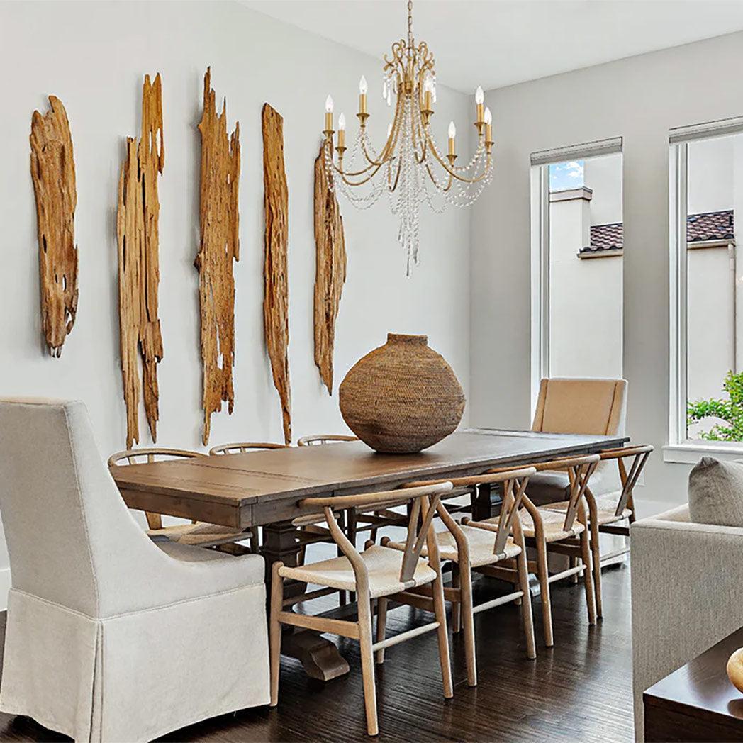 Bailey Collection - 8 Lights Chandelier - Gold