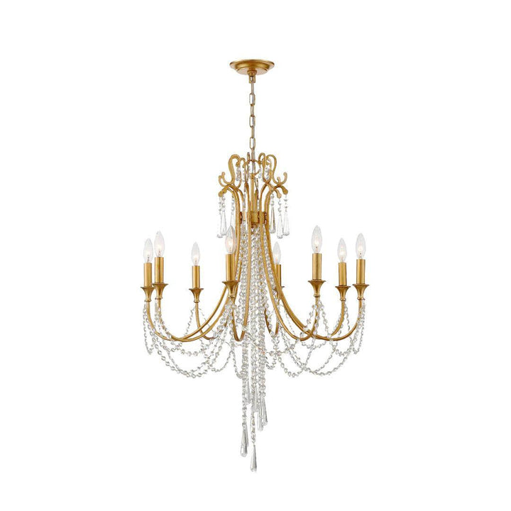 Bailey Collection - 8 Lights Chandelier - Gold