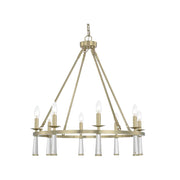 Brinkley Collection - 8 Light Chandelier - Satin Brass