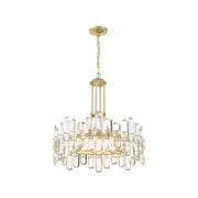 Capri Collection - Aged Brass Chandelier - 8 Lights