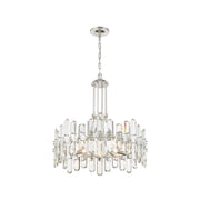 Capri Collection - Polished Nickel Chandelier - 8 Lights