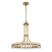 Farris Collection - Aged Brass Chandelier - 8 Lights