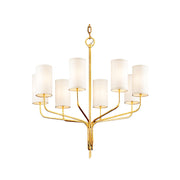 Collier Collection - 8 Lights Chandelier - Gold Leaf