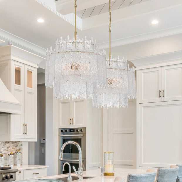 Lofton 8 Lights Chandelier - Satin Brass