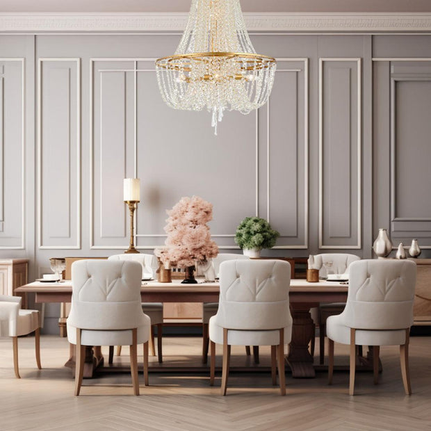 Bailey Collection - Basket Chandelier - W:60cm - Gold