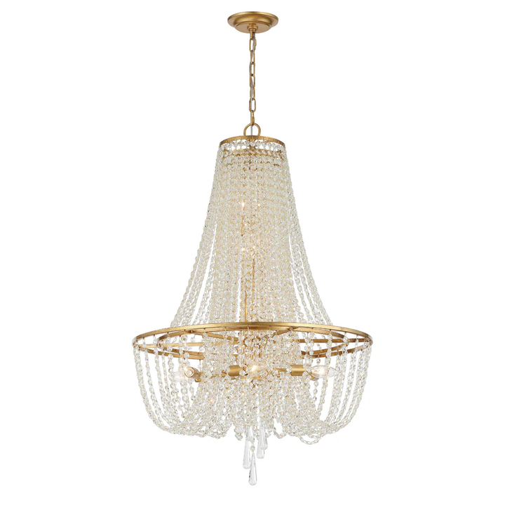 Bailey Collection - Basket Chandelier - W:60cm - Gold