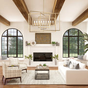 Luxa Collection - 9 Lights Chandelier - Antique Gold