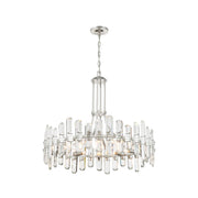 Capri Collection - Polished Nickel Chandelier - 12 Lights