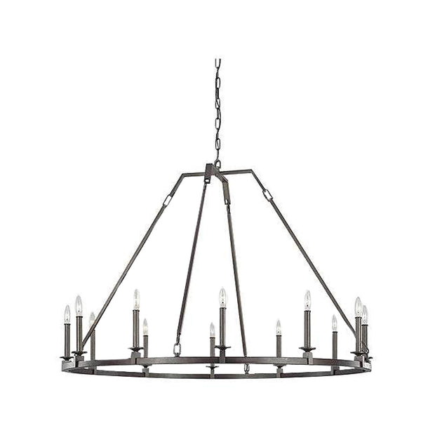Hinkley Collection - 12 Lights Ring Chandelier - Brown Painted