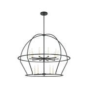 Alexa Collection - Chandelier 15 Light - Matte Black