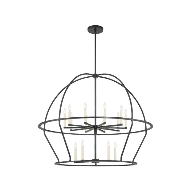 Alexa Collection - Chandelier 15 Light - Matte Black
