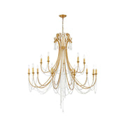 Bailey Collection - 15 Lights Chandelier - Gold