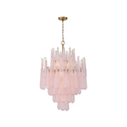 Libby Collection - 16 Lights Chandelier - Blush
