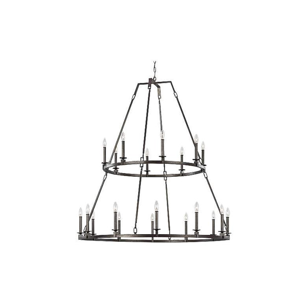 Hinkley Collection - 20 Lights Ring Chandelier - Brown Painted