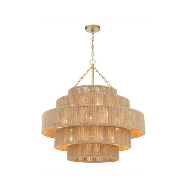 Soto Collection - 5 Layer Chandelier - Rattan